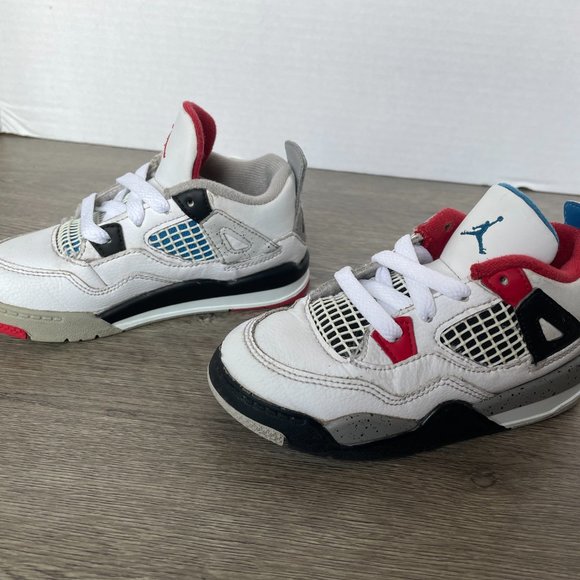 Air Jordan Retro 4 BT High Tops Kid’s 10C - Picture 3 of 6